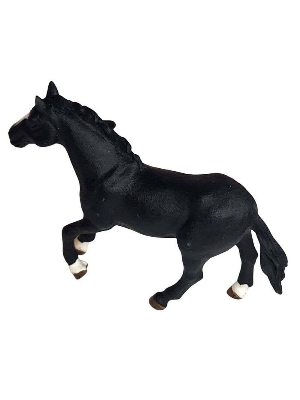 Schleich Black Horse Figurine 2012 Bronco Black Horse Stallion Toy Collectible M